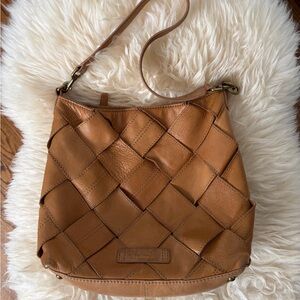 American Leather Co. Woven Shoulder Bag